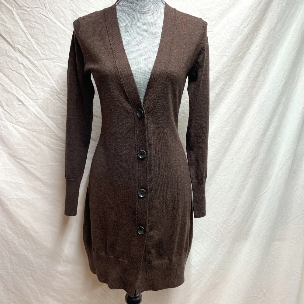Banana Republic Long Cardigan Wool Sweater – Size Small